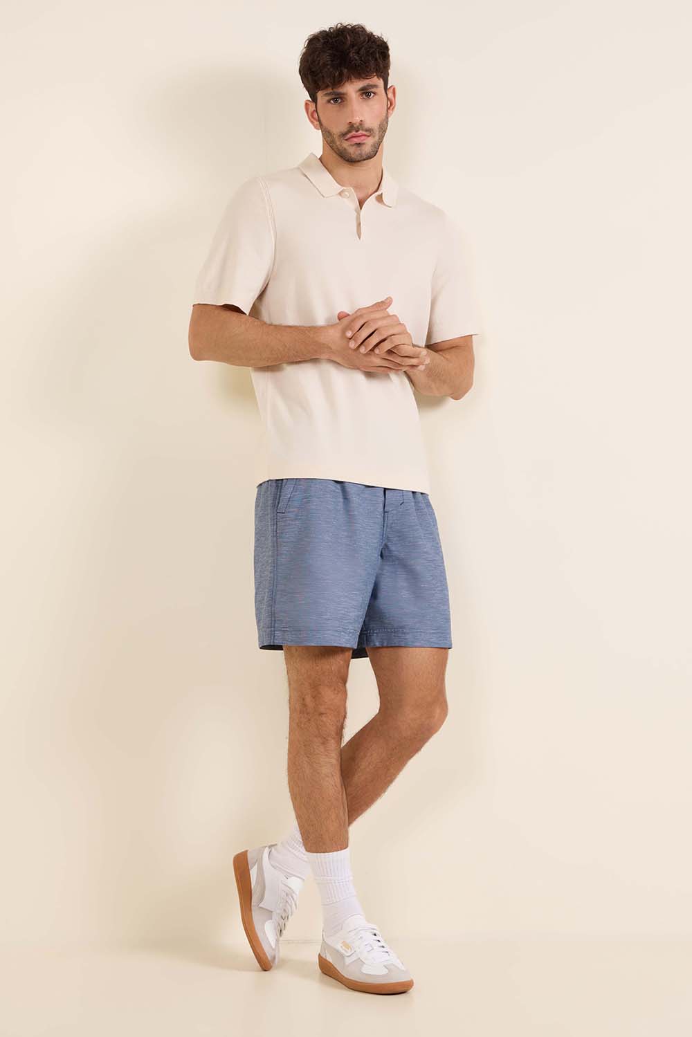 New Venture Short-Sleeve Knit Polo Shirt